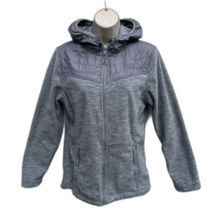 New Balance Heather Gray Women’s Jacket with Hood Size M Spring Fall